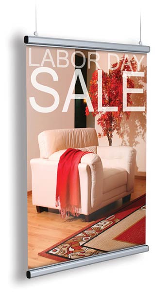 Aluminum SnapGraphics Poster and Banner Hangers