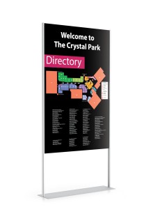 Fixed Width Sign Option Set-up Fixed Width Sample Sign Board