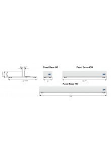 Approx. 2 inch at the bottom will be invisible when graphic is inserted Rigid panel sign holder