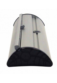 Adjustable feet on base Barracuda Retractable Banner Stand base