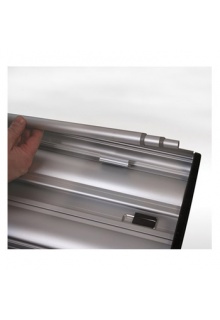 Integrated pole storage for the twist & lock telescopic pole Banner Stands/Retractable Banner Stands - Barracuda