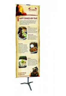 Classic Banner Stands with Travel base Banner Stands - Classic Banner Stands