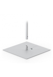 12" square base silver power coated 12" square base silver