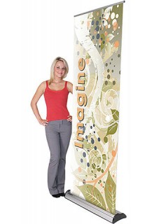 Variable Height: 29.5" to 83.5" Imagine Premium Banner Stand