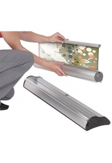 Drop-in interchangeable graphic cassette Drop-in interchangeable graphic cassette, Imagine banner stand