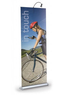 Stand with BL-9 light Banner Stands - Mercury Retractable