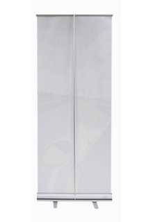 23", 24" and 33" model comes with a single pole Standard Roll-Up with Fabric Banner