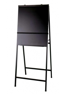1525B: Black, non magnetic, non erasable surface Classic A-Frame Easel 1525B