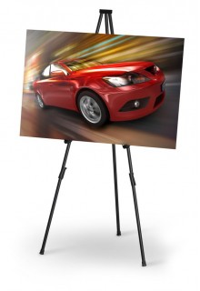 Steel Easel 6' Convention & Hotel Easel, 6' BLACK FACILITIES EASEL