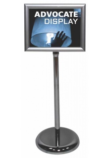 Advocate landscape configuration Floor Standing Signs - Advocate pedestal sign stand