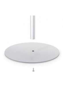 Round base satin silver finish Round base satin silver finish