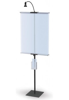 With literature holder and light With literature holder and light