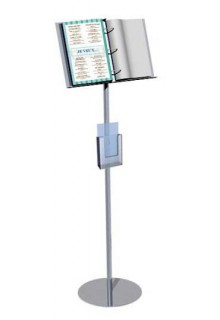 3 ring binder stand with PB1C literature holder Floor Standing Sign Holders - Snap-on Literature Holder Clear Acrylic 4" Wide