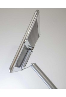 Snap frame can be set horizontal and vertical orientation Angled menu board stand with snap frame