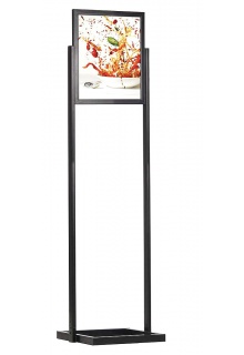 18"w x 24"h Poster Size, 1 tier, black 22x28 1 Tier Eco Infoboard Poster Sign Holder Stand Two-Legged