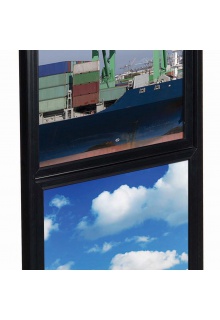 2 Tier 2 Tier 22x28 Eco Info Board Poster sign stand black