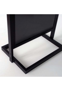 Weighted square base with feet add stabillity Metal poster sign holder with base