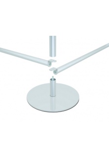 9" metal round base with stand-off 9" metal round base for 3-sided triangular tower sign holder stand