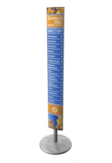 8.5"w x 60" h Info center Info center 8.5"w x 60" h 2-sided sign holder