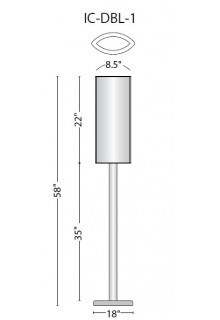 Info Centers IC-DBL-1 Floor Standing Signs/Floor Standing Sign Frames - Info Centers