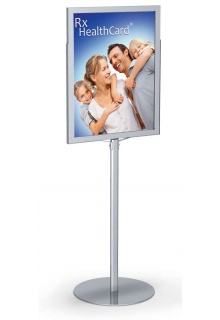 With 22"w x 28"h graphic Floor Standing Sign Holders - Monster Sign Stands