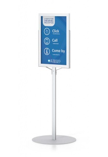 With 14"w x 22"h poster graphic 14x22 heavy duty poster sign stand