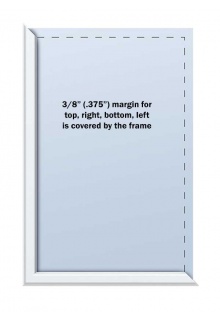 Graphic viewable area is smaller than the frame size Graphic viewable area