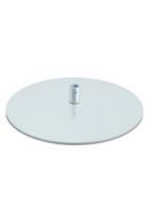 Round base Round base adds weight to pedestal floor stand