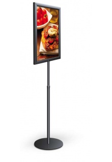 Frames are open for double sided sign display 11x17 Double sided pedestal sign holder Perfex Pedestal Stands