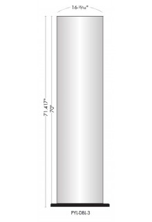 Pylon Two-Sided 17"w x70"h Floor Standing Sign Holders - Pylon Two-Sided 17"w x70"h