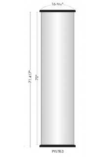 Pylon Three-Sided 17"w x 70"h Floor Standing Sign Holders - Pylon Three-Sided 17"w x 70"h