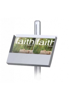 YLTC1 Center Mount steel power coated brochure pocket Center Mount steel power coated brochure tray