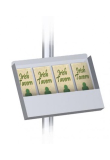 YLTP1 Center Mount steel power coated pamphlet pocket Center Mount steel power coated pamphlet tray