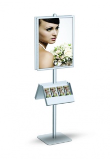 With pamphlet holder Floor Standing Signs - SignPost Frame Stands