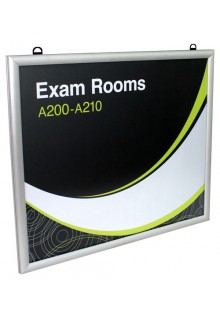 2 frames assembled/riveted back to back Hanging Displays - Hanging Snap Frames