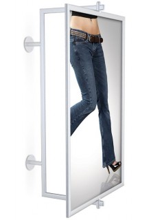 All swivel frames are vertically oriented Hanging Displays - Perfex Swivel Frames