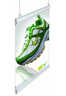 Grippers available up to 96" long Banner hanging plastic SnapGraphics grippers up to 8' wide