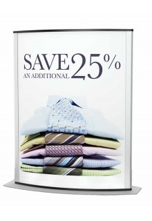 Tabletop model available 22x28 countertop Convex sign holder