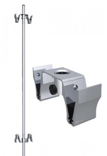 Comes with four clamps Double sided clamp holds 2 rigid graphics