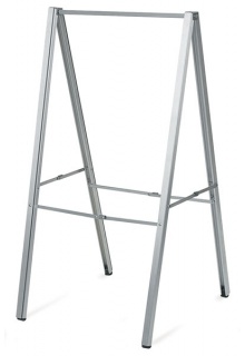 Extruded aluminum legs have built in frame rails A-Frame Classic Sign Stand