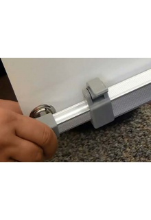 Easy grommet graphic attachment Outdoor banner stand with water base - Blizzard