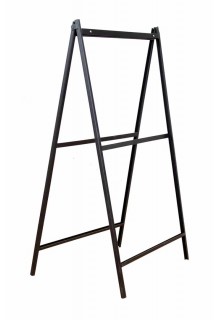24x36 stand comes with center support bar 24x36 top loading folding metal A-frame stand