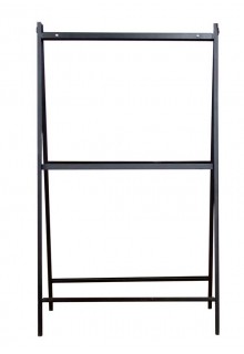 Folds down for easy transportation and storage Metal A-Frame sign holder stand 24x36 black