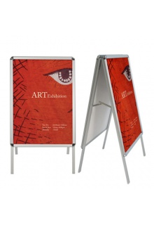 Good for indoor and outdoor use Outdoor Displays - Snap-Open A-Frame Sidewalk Stand