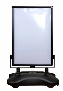 2 Snap frames with clear PVC covers WindStar Heavy Duty Outdoor Sign Holder Stand 24"x36" with snap frame