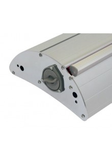 Easy adjustable tensioner 31.5” wide double-sided banner stand with extra banner storage cassette