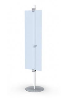 Double sided stand (4 clamps) Rigid Graphic Displays - Clamp Stand