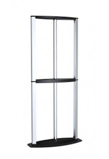 Convex Double Tier Sign Holder Rigid Graphic Displays - Convex Double Tier Sign Holder