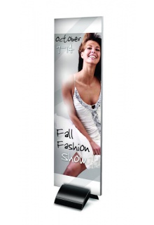 CM14 black finish Rigid Graphic Displays - Curvette Mounts