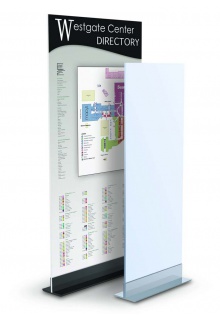 Great for shopping mall directory sign Rigid Graphic Displays - Double LL Mounts